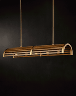 Woodbine Chestnut Rectangular Chandelier