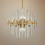 Cyan Design Quebec 26 1/4" Wide Aged Brass 6-Light Pendant