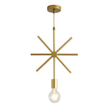 Metal Black and Gold Pendant Light Rounded Square Pendant Lighting