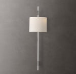 Vela Rectangular Bar Sconce - Round Shade