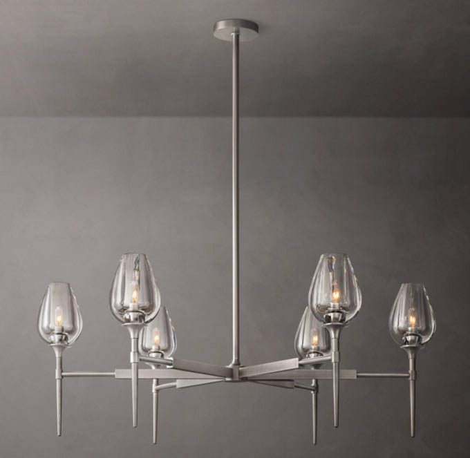 Tulip Round Chandelier 42"