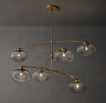 Cabrette Clear Glass Mobile Round Chandelier