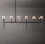 Boule De Cristal Clear Glass Double Linear Chandelier 60"