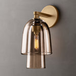 Blom Amber Glass Flute Sconce
