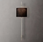 Vela Rectangular Bar Sconce - Round Shade