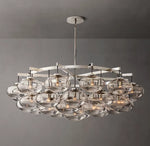 Cabrette Clear Glass Round Chandelier 60"