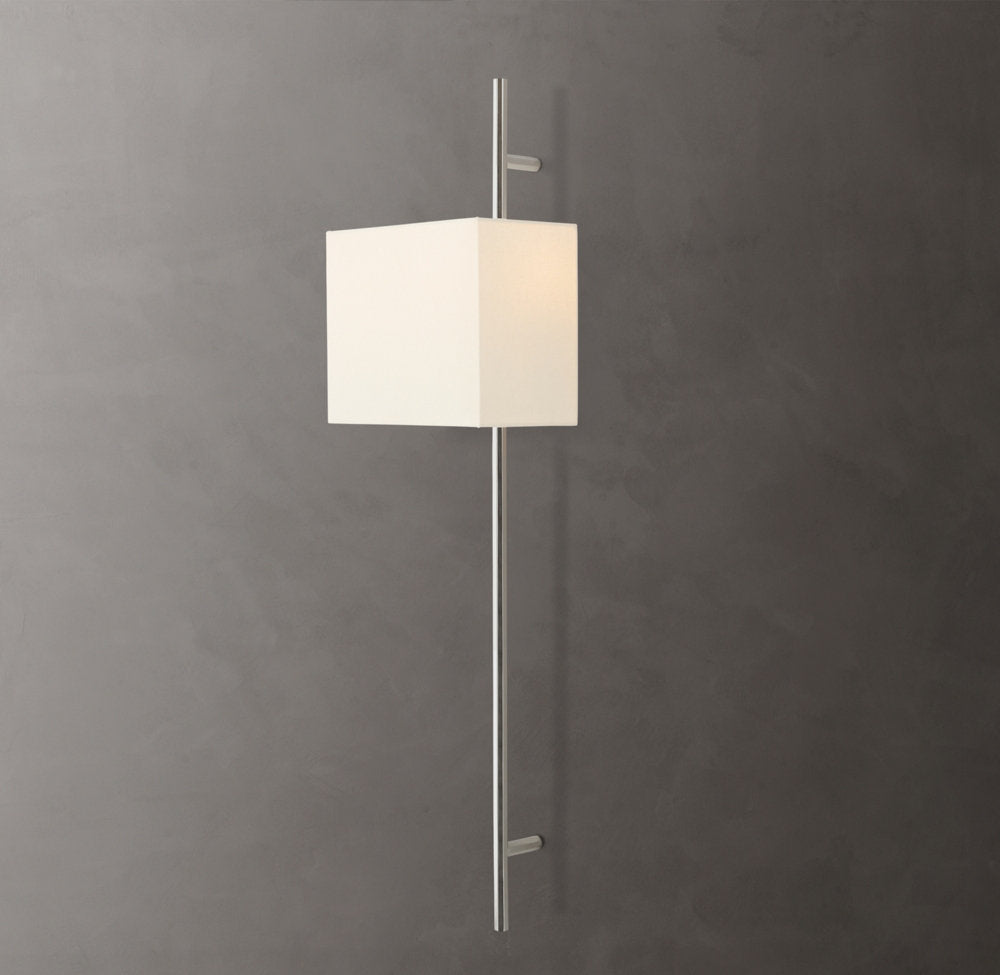 Vela Octagonal Bar Sconce - Rectangular Shade