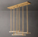 Audubon Crystal Triple Bar Linear Chandelier