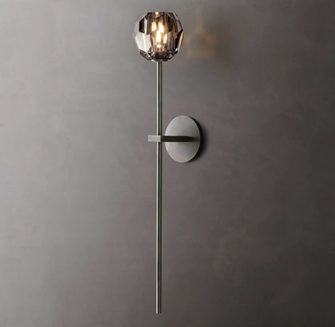 Boule de Cristal Smoke Glass Grand Sconce