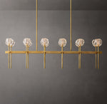 Boule De Cristal Clear Glass Double Linear Chandelier 60"