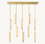 Audubon Alabaster Linear Chandelier 54"