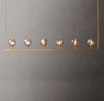 Boule De Cristal Smoke Glass Linear Chandelier 60"