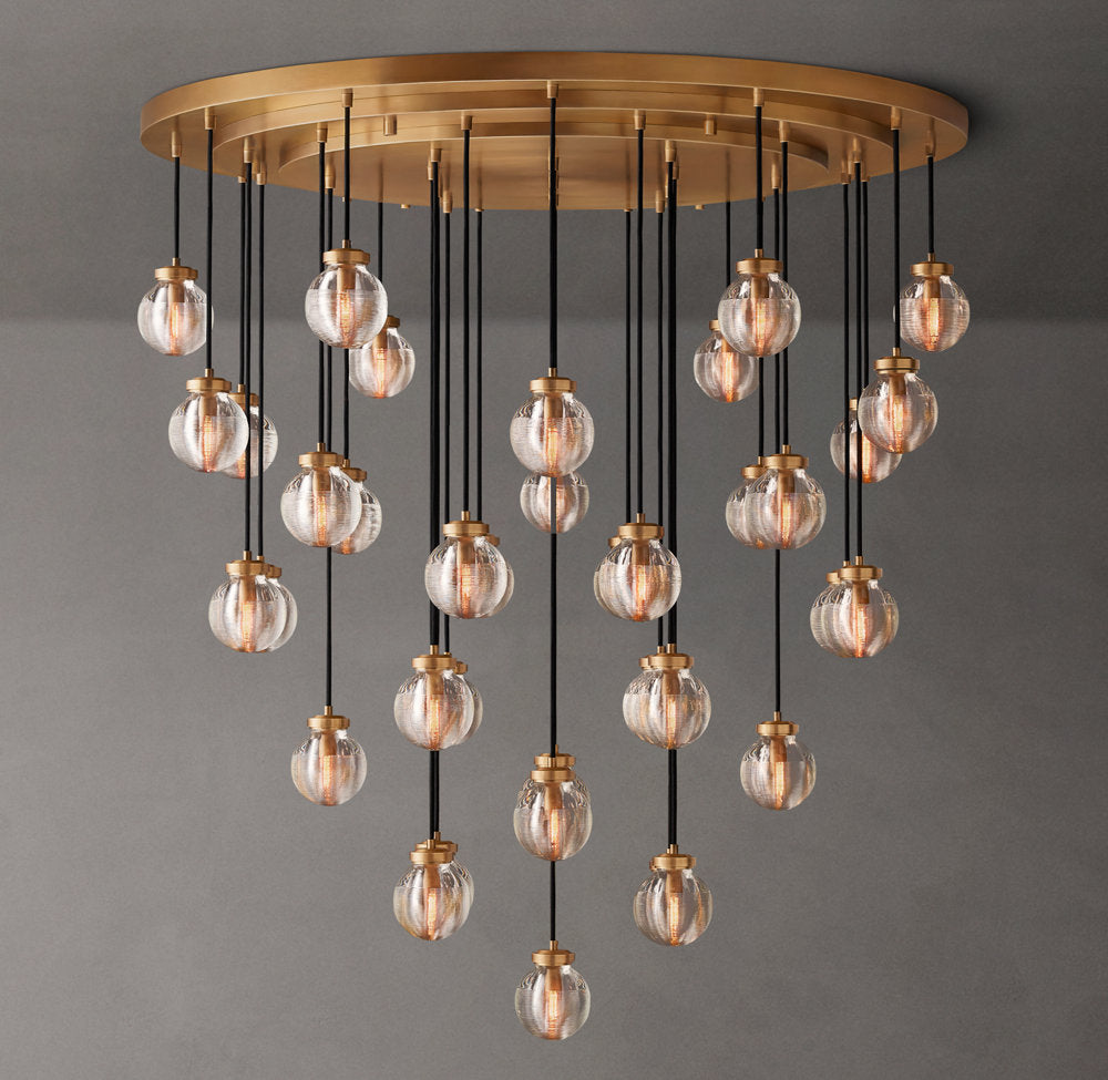 Pearl Round Chandelier 48"