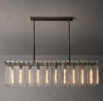Calamette Glass Rectangular Chandelier 60"