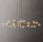 Boule De Cristal Clear Glass Oval Chandelier 72"