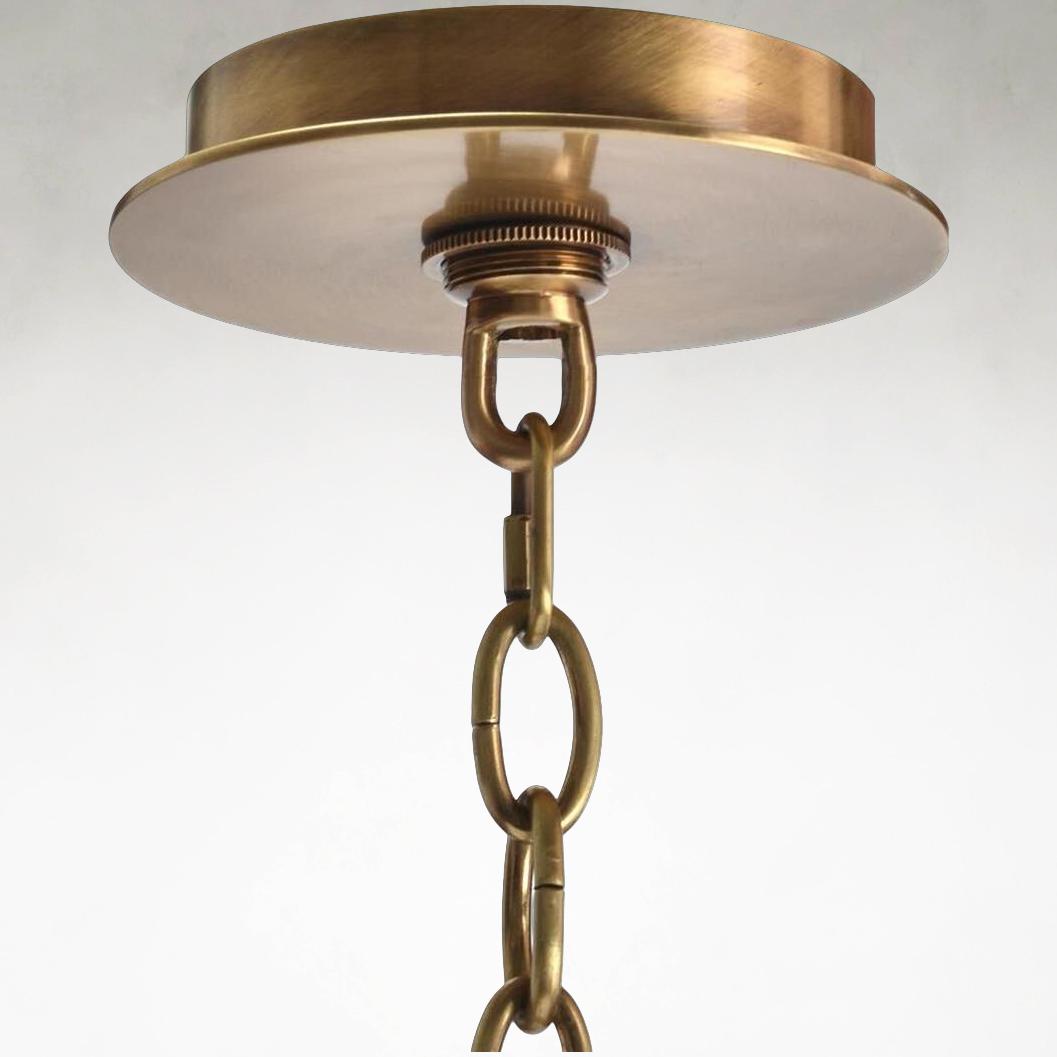 Brass and Acrylic Ceiling Chandelier Light