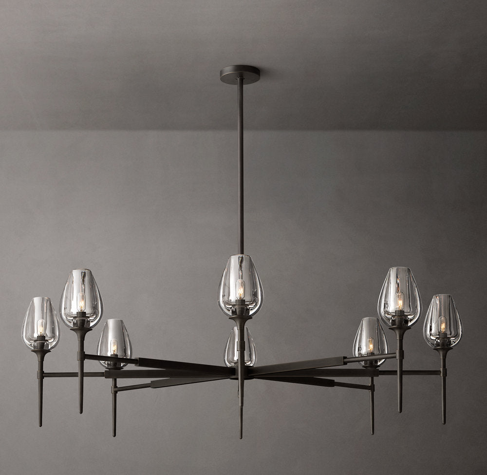 Tulip Round Chandelier 54"