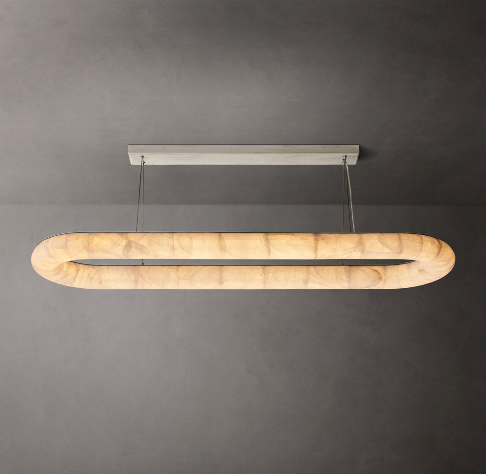 Rivage Lisse Oval Chandelier 74"