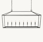 19th C. English Openwork Rectangular Chandelier 72"