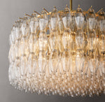 Chiara Clear Glass Round Chandelier 37"
