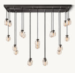 Pearl Rectangular Chandelier 54"