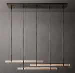 Audubon Crystal Triple Bar Linear Chandelier