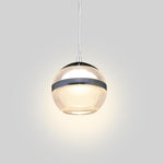 Spherical Acrylic Metal LED Modern Pendant Lights Kitchen Island Lighting