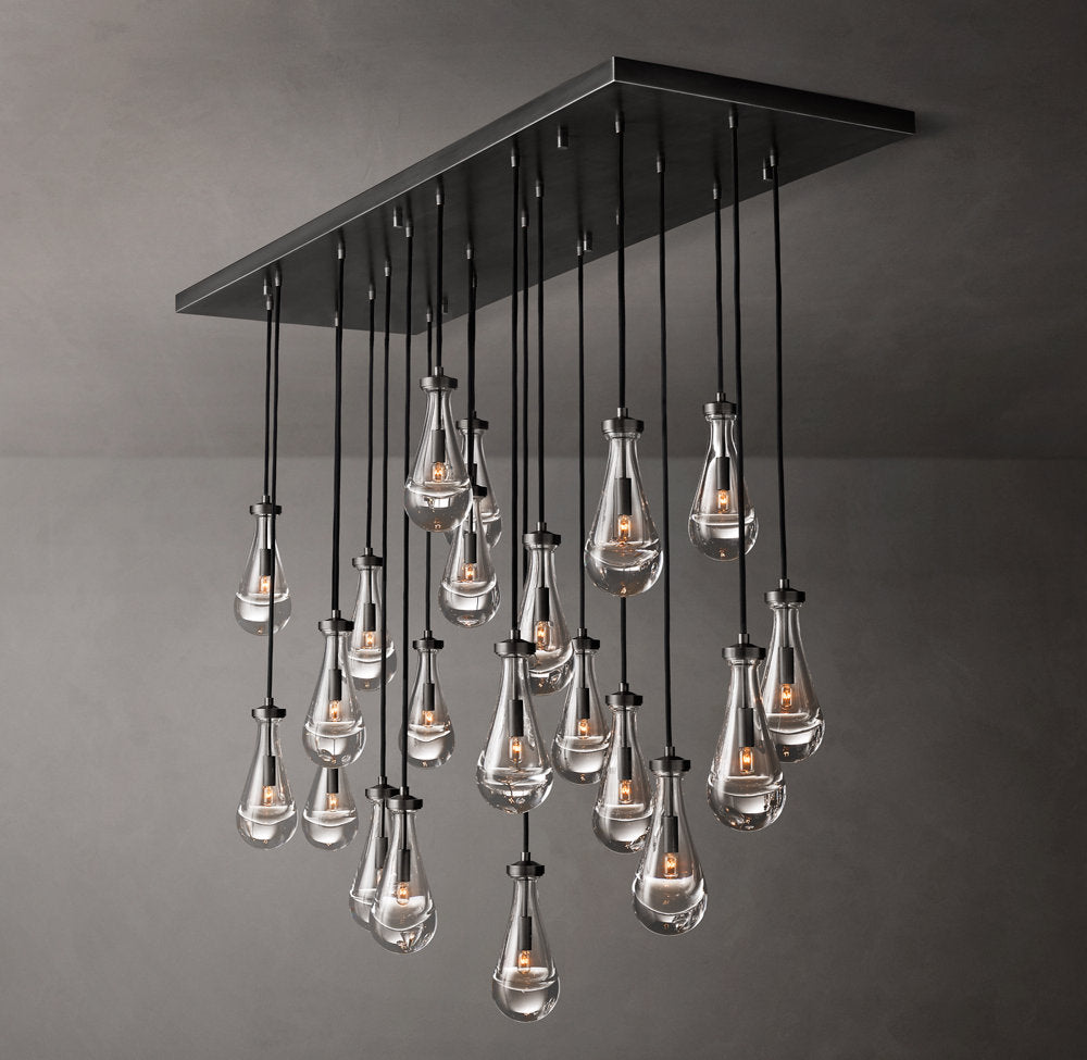 Rain Rectangular Chandelier 72"