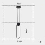 Geometric Shaped Dimmable LED Modern Pendant Light Hanging Lamp Island Lights