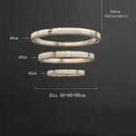 Marble & Crystal Modern Chandelier