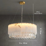 Marble & Crystal Modern Chandelier