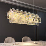 Stefano 47" Crystal Kitchen Island Chandelier