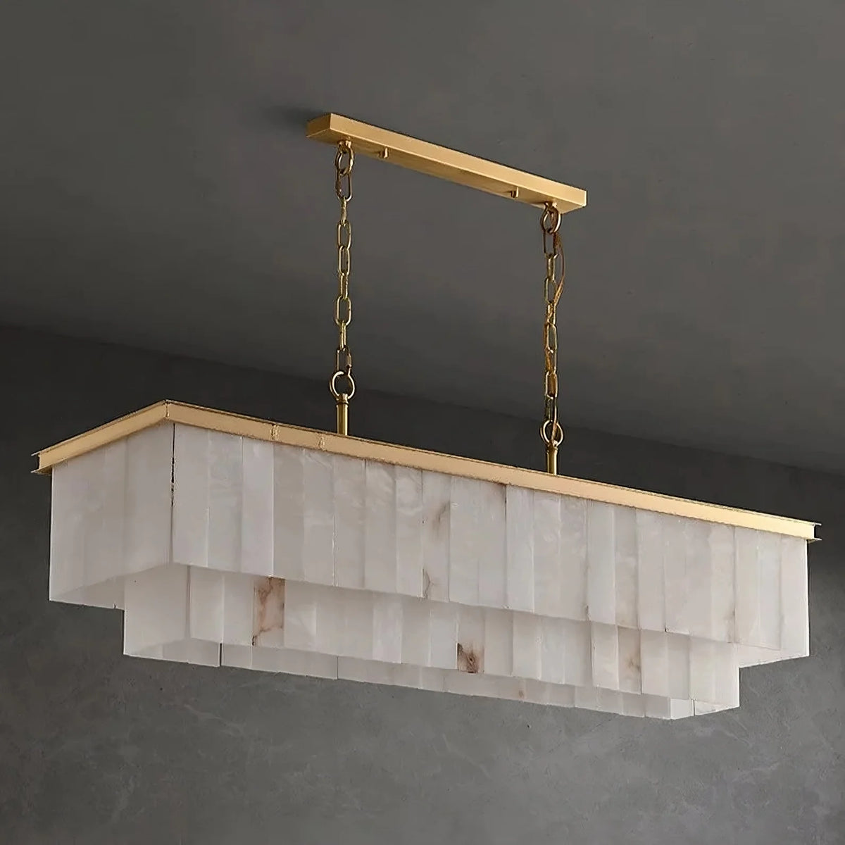 Moonshade Marble Dining Room Chandelier