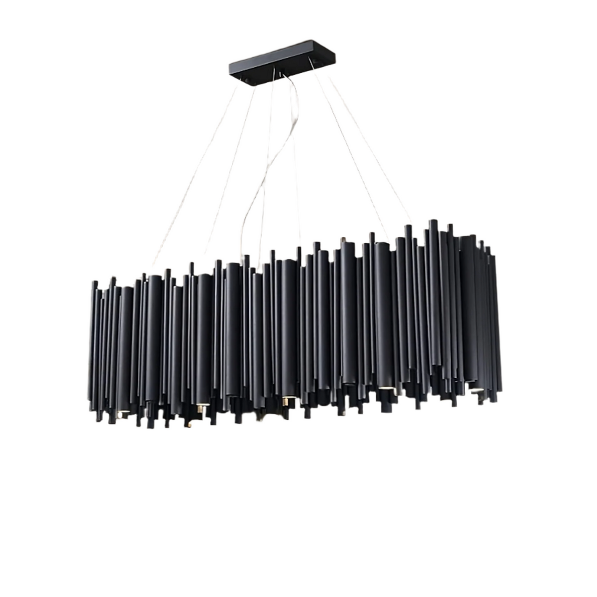 Vigo Rectangle Chandelier, Black