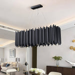 Vigo Rectangle Chandelier, Black