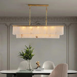Natural Calcite Crystal Dining Room Chandelier