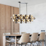 Multiple Glass Sphere Dining Room Chandelier
