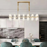 Moonshade Marble & Copper Chandelier