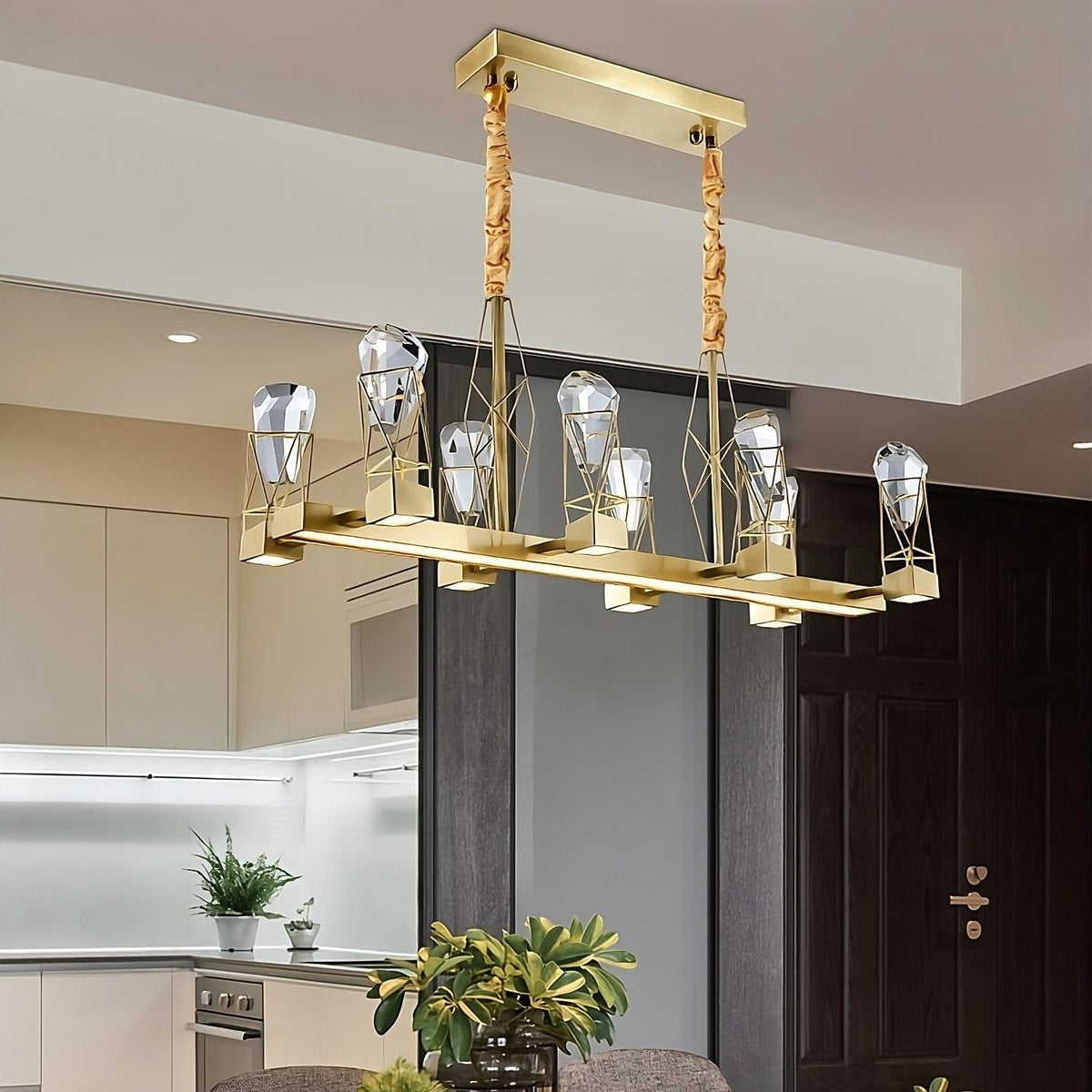 Villa 8-Light Dining Room Light Fixture