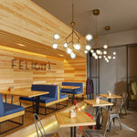 Nordic Style Sputnik Cluster Design Chandeliers Metal Kitchen Lighting Dining Room Lighting Ceiling Light 9 Bulbs