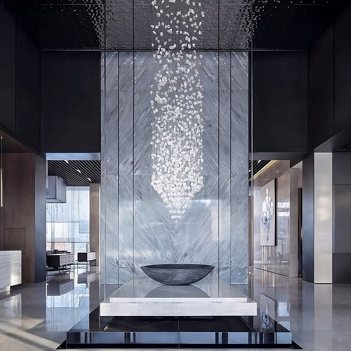 Stone Pendant Chandelier