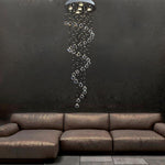 Modern Spherical Crystal Contemporary Chandeliers