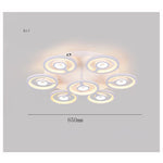 Round Flower Shaped LED Modern Flush Mount Lighting Ceiling Lights Hanging Light