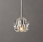 Boule De Cristal Clear Glass Rod Pendant