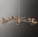 Boule De Cristal Smoke Glass Round Chandelier 60"