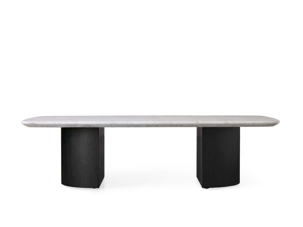 Saint Germain Stone Coffee Table with Dauphine Base