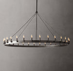 Camino Vintage Candelabra Round Chandelier 63"