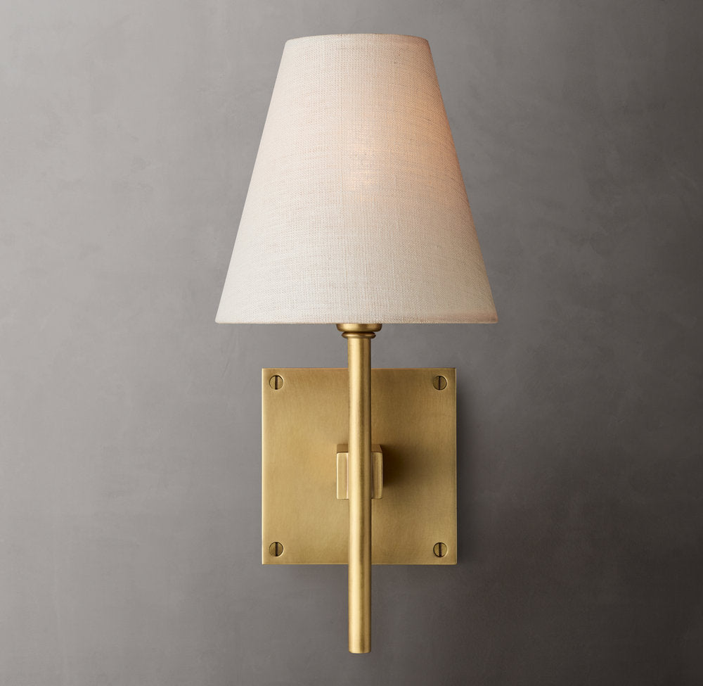 Fulham Linen Shade Sconce