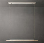 Audubon Crystal Single Bar Linear Chandelier 60"
