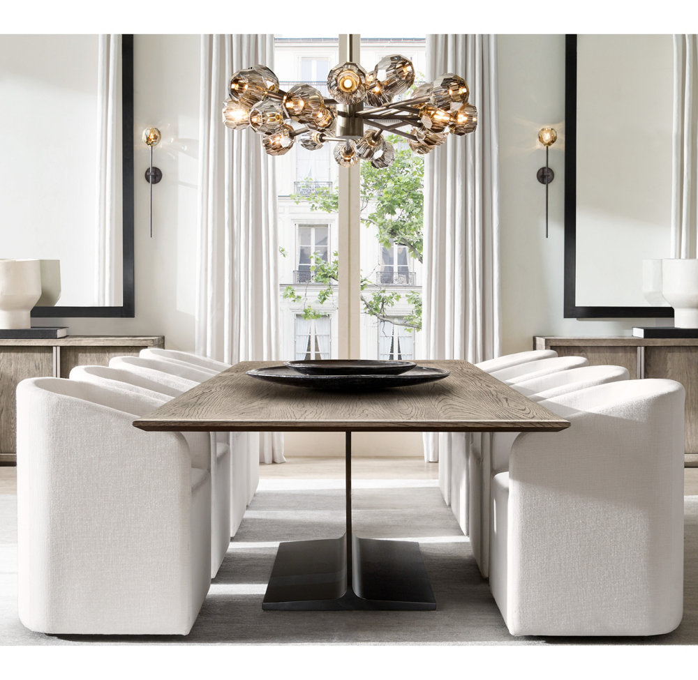 Boule de Cristal Smoke Glass Grand Sconce